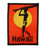 Hawaii Surfboard Patch Beach Bum Rider Surf Embroidered Iron On Applique