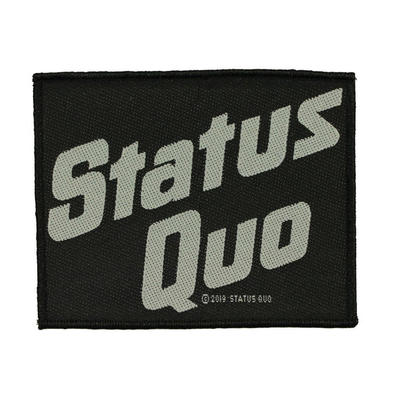 Status Quo Logo Patch English Boogie Rock Woven Sew On Applique