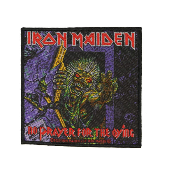 Iron Maiden No Prayer For The Dying Patch Heavy Metal Band Woven Sew On Applique