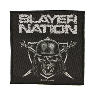 Slayer Slayer Nation Patch Band Thrash Heavy Metal Music Woven Sew On Applique
