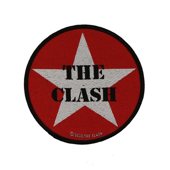 The Clash Military Star Logo Patch English Rock Band Woven Sew On Applique