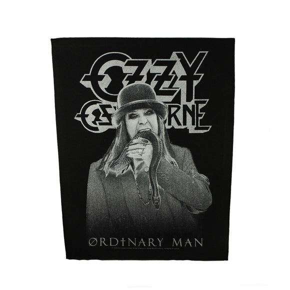 XLG Ozzy Osbourne Ordinary Man Back Patch Singer Heavy Metal Sew On Applique