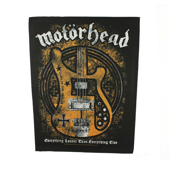 XLG Motorhead Lemmy's Bass Everything Louder Back Patch Metal Sew On Applique