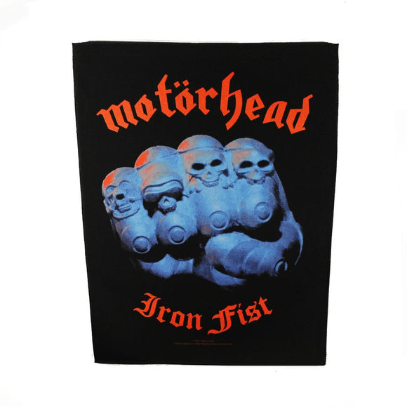 XLG Motorhead Iron Fist Back Patch Heavy Metal Rock Music Band Sew On Applique