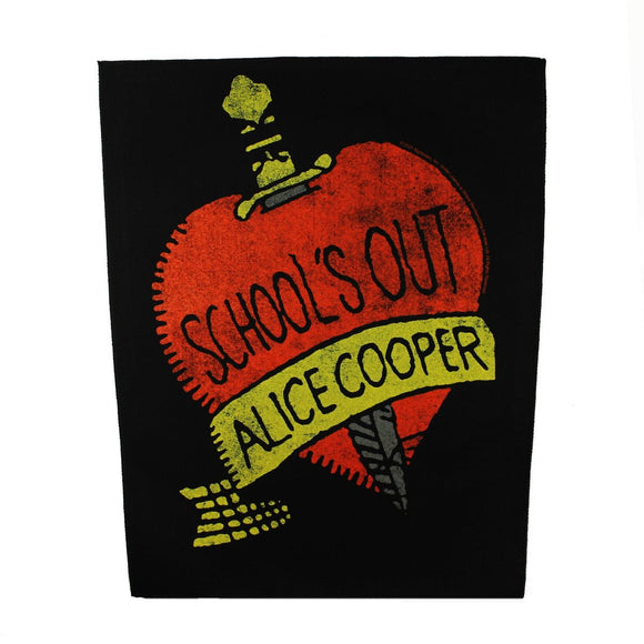 XLG Alice Cooper School's Out Back Patch Band Album Heavy Metal Sew On Applique