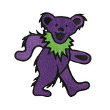 Grateful Dead 5" Purple Dancing Bear Patch Rock Band Icon Fan Iron On Applique
