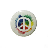6 Peace Hippie Pins Pack Colorful Groovy Love Assorted Pin Back Badge