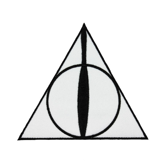 Harry Potter Deathly Hallows Symbol Patch Master Licensed Embroidered Iron On