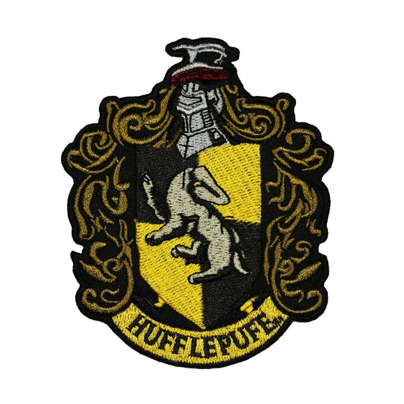 Harry Potter Hufflepuff Patch Hogwarts House Badge Licensed Embroidered Iron On