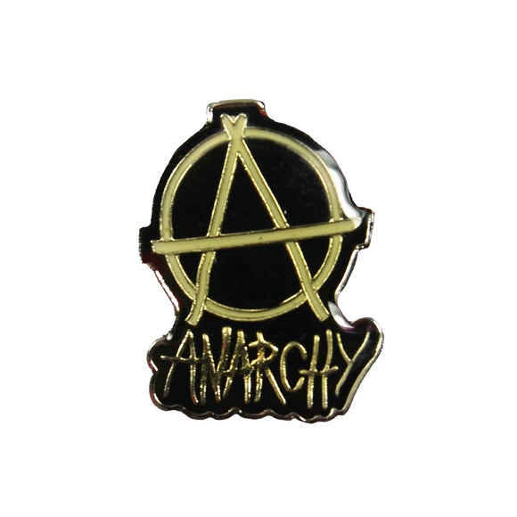 Anarchy Logo Enamel Pin Rebel Disorder Philosophy Anarchism Bag Hat Lapel