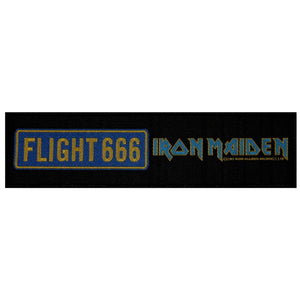 SS Flight 666 Iron Maiden Patch Heavy Metal Film Band Soundtrack Sew On Applique