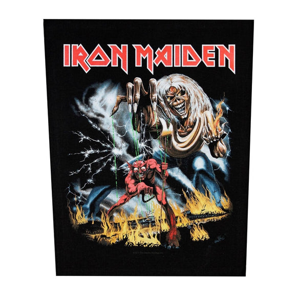 XLG Iron Maiden Number Of The Beast Back Patch Rock Music Jacket Sew On Applique
