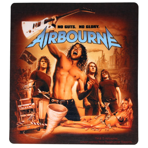 Sticker Airbourne No Guts No Glory Album Cover Art Rock Music Band Decal