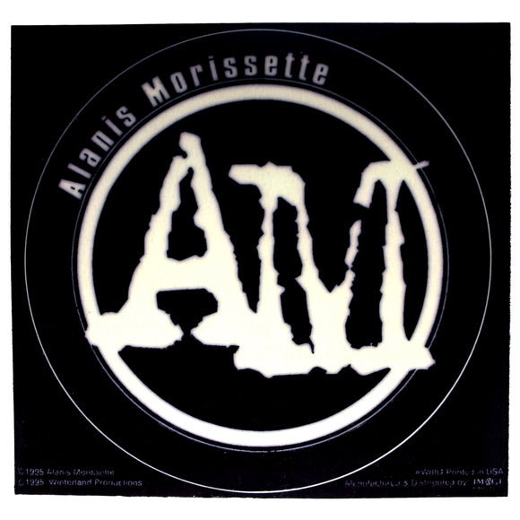 Sticker Alanis Morissette AM Initials Logo Alternative Rock Music Band Decal