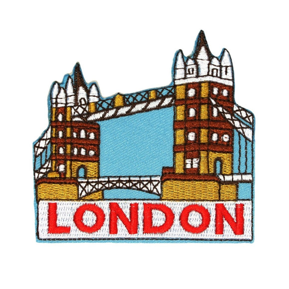 London Tower Bridge Patch England Travel Badge UK Embroidered Iron On Applique