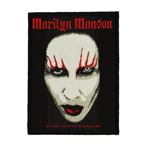 Marilyn Manson Portrait Patch Single Official Band Apparel Woven Sew On Applique