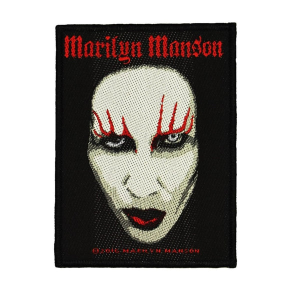 Marilyn Manson Portrait Patch Single Official Band Apparel Woven Sew On Applique