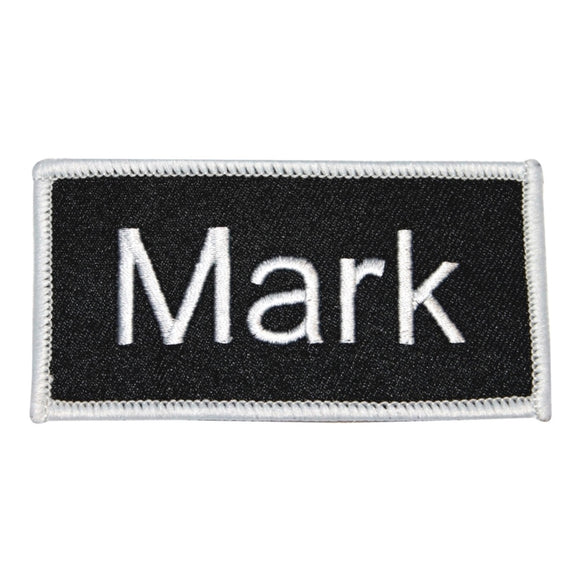 Mark Name Tag Uniform Identification Badge Embroidered Iron On Applique Patch