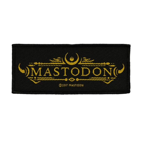 Mastodon Band Logo Patch Art Heavy Metal Music Jacket Woven Sew On Applique