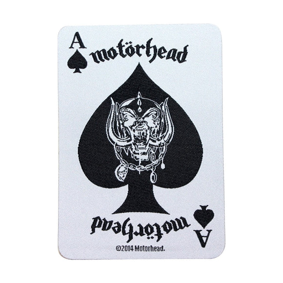 Motorhead Ace of Spades Card Patch Heavy Metal Music Band Woven Sew On Applique