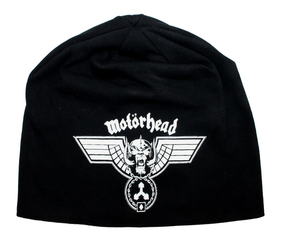 Motorhead Hammered War-Pig Medal Band Logo Skull Cap Beanie Hat
