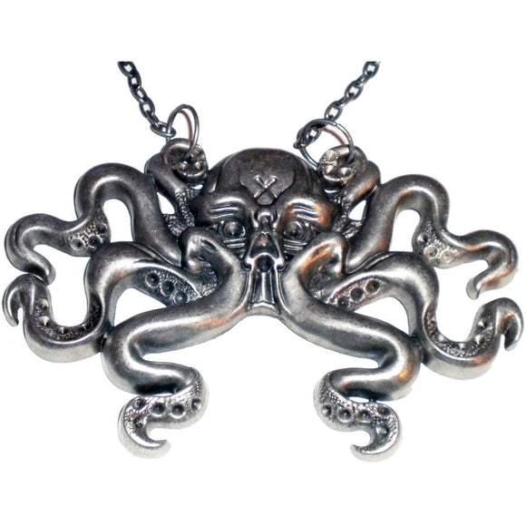 Octoskull Octopus Skull Necklace Halloween Horror Jewelry Kreepsville 666