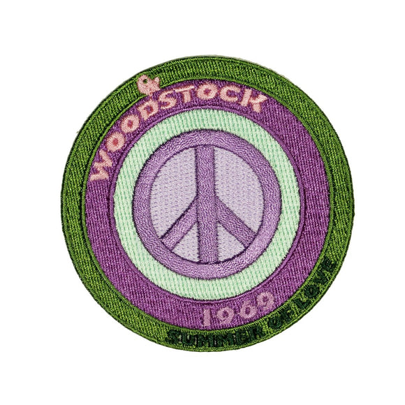 Summer Of Love Woodstock Patch Music Festival Peace Embroidered Iron On Applique