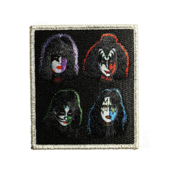 KISS Band Members Patch Logo Fan Club Member Glam Rock Music Iron On Applique