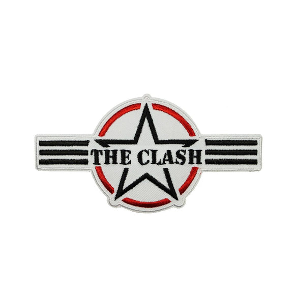 The Clash AF Star Logo Patch English Rock Band Embroidered Iron On Applique