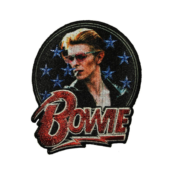 David Bowie Stars Patch Music Artist Actor Glam Rock Band Iron On Applique