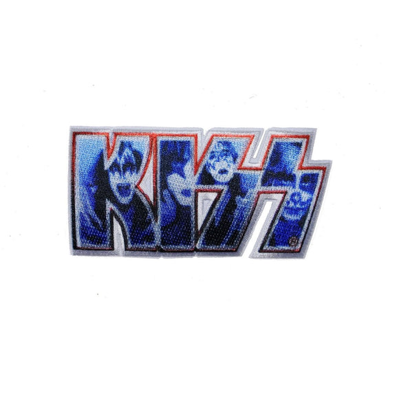 Kiss Logo With Image Patch Metal Rock Music Dye Sublimation Iron On Applique
