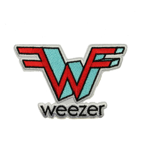 Weezer W Logo Patch Band Altenative Rock Emo Pop Punk Music Apparel Merchandise