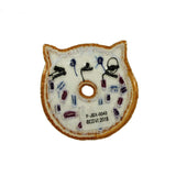 Kitty Donut Sprinkle Patch Sweet Food Breakfast Embroidered Iron On Applique
