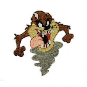 Looney Tunes Taz Patch Tasmanian Retro Cartoon Embroidered Iron On Applique