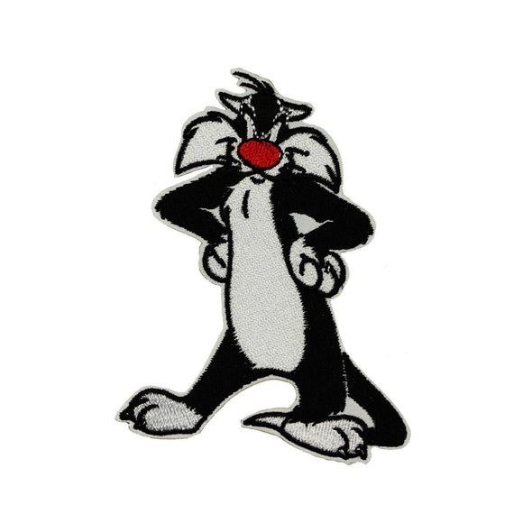 Looney Tunes Sylvester The Cat Patch Retro Cartoon Embroidered Iron On Applique