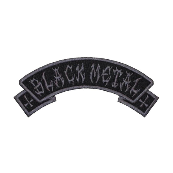 Black Metal Arch Patch Kreepsville 666 Name Tag Embroidered Iron On Applique