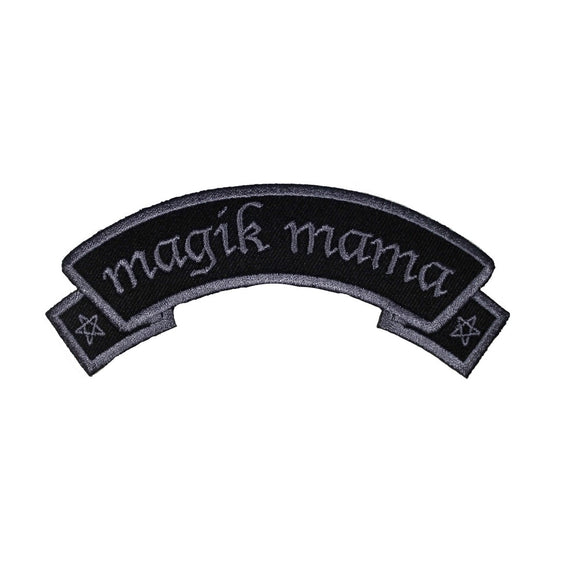 Magik Mama Arch Patch Kreepsville 666 NameTag Badge Embroidered Iron On Applique