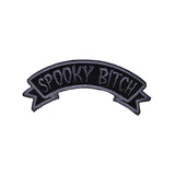 Spooky Bitch Arch Patch Kreepsville 666 Name Tag Embroidered Iron On Applique