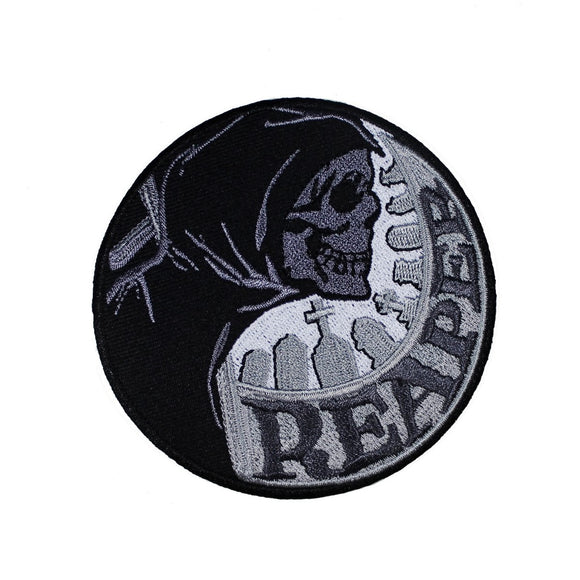 Reapers Circle Patch Grim Death Kreepsville 666 Embroidered Iron On Applique