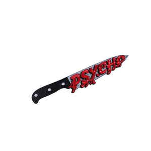 Psycho Knife Patch Bloody Gothic Death Kreepsville Embroidered Iron On Applique