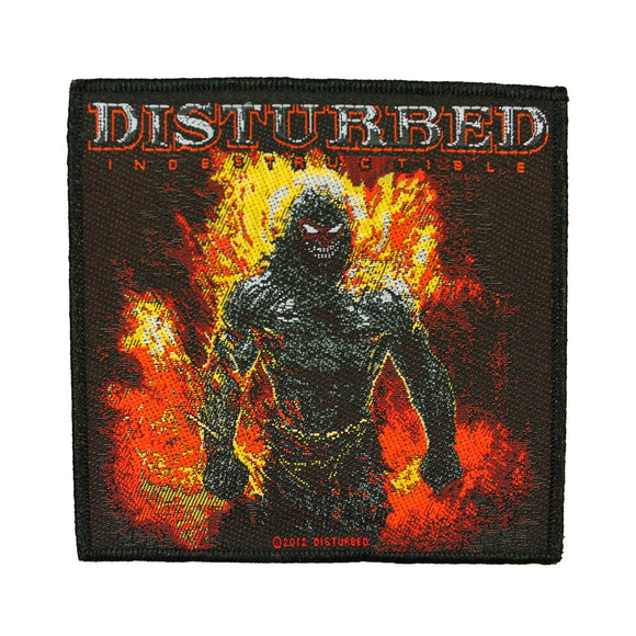 Disturbed Indestructible Album Patch Heavy Metal Rock Band Sew On Applique