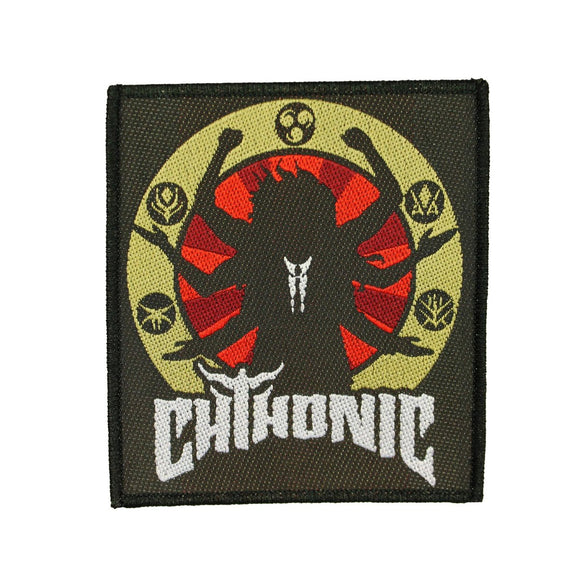 Chthonic Deity Patch Death Metal Band Woven Sew On Applique
