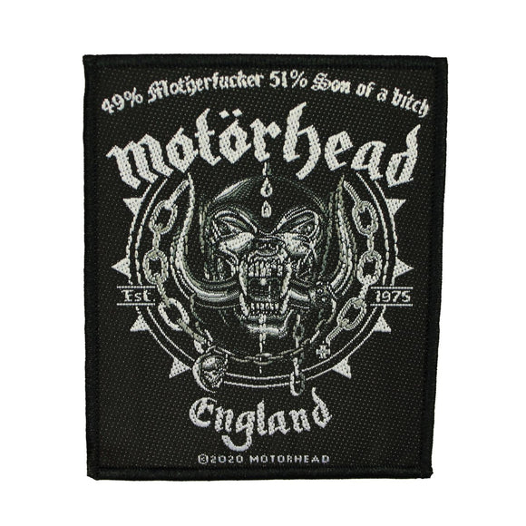 Motorhead Ball & Chain Patch Rock Band Woven Sew On Applique