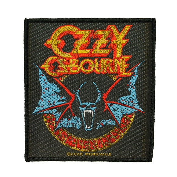 Ozzy Osbourne Bat Album Patch Heavy Metal Band Woven Sew On Applique