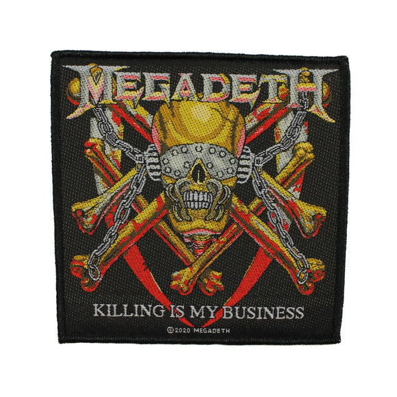 Megadeth Killing Is My Business Patch Black Metal Band Woven Sew On Applique