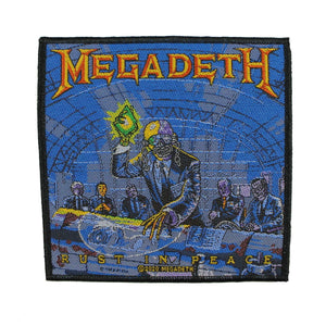 Megadeth Rust in Peace Patch Black Metal Band Album Woven Sew On Applique