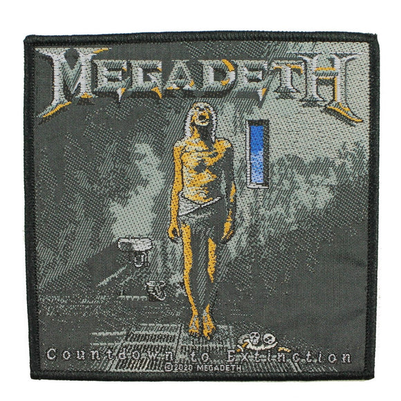 Megadeth Countdown to Extinction Patch Black Metal Band Woven Sew On Applique