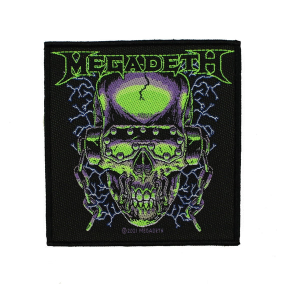 Megadeth Vic Rattlehead Patch Black Metal Band Mascot Woven Sew On Applique