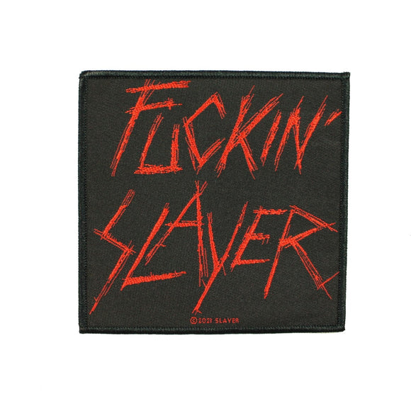 Slayer F*cking Slayer Patch American Thrash Metal Band Woven Sew On Applique