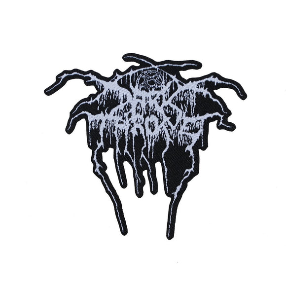 Darkthrone Logo Cut Out Patch Album Art Black Metal Jacket Woven Sew On Applique